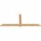 Ekena Millwork Eugene Smooth Timber Gable Bracket, Western Red Cedar, 96"W x 40"H x 1 1/2"D x 5 1/2"F, 10/12 Pitch GBW096X40X0206EUG00SWR - alternate 2